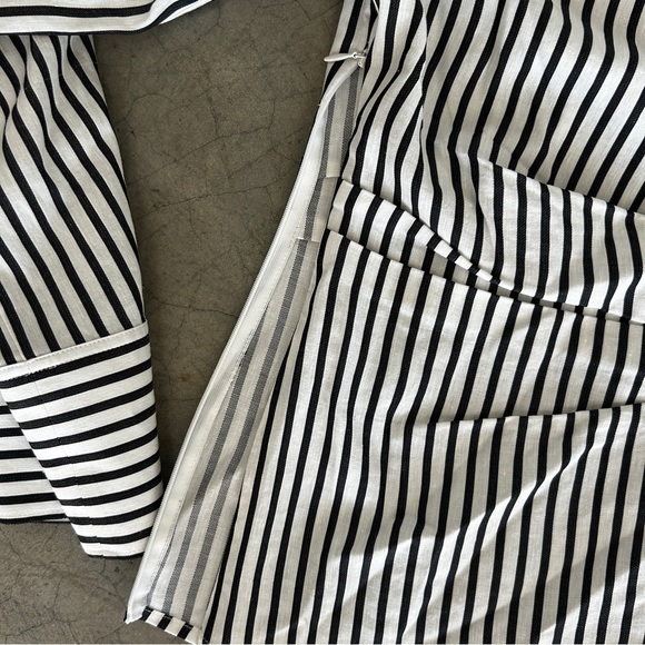 FRAME DENIM đź‘” Oversized Striped Blouse with exaggerated sleeves - Picture 2 of 8